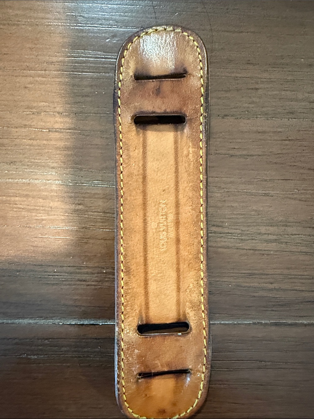 Louis Vuitton Brown Monogram Crossbody Satchel with Tan Strap - Picture 5 of 16